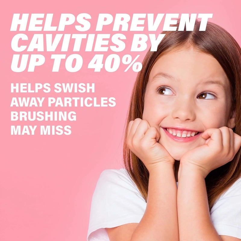 ACT Kids Anticavity Fluoride Rinse for Bad Breath Treatment, Bubble Gum Blowout, 16.9 fl. oz. (Pack of 3) - Image 3